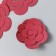 The workpiece of Foamiran "Flower Curly" 10x9.5 cm set 5 pcs. Burgundy