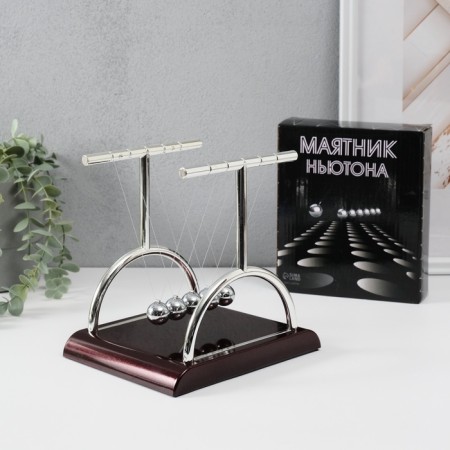 Pendulum "Technic balls" Square column 18 x 17 x 15 cm