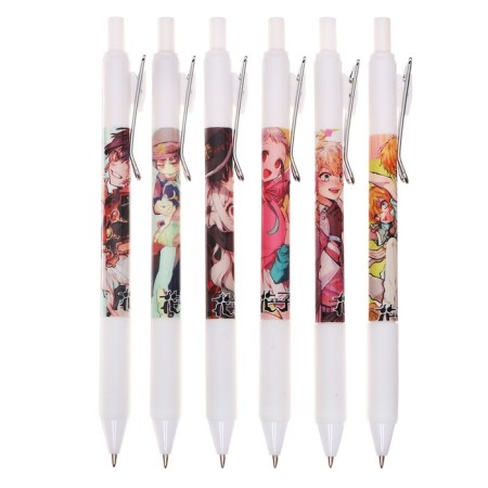 Automatic gel handle Calligrata, 0.5mm, black rod, anime housing, barcode on a piece, mix