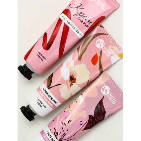 Set of three hand creams in a bag, moisturizing, nutrition and softening-4