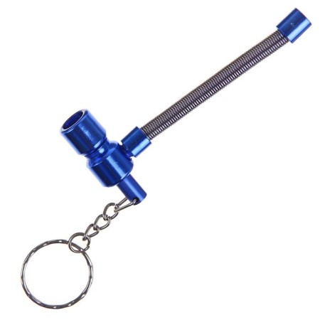 Pipe joke "Folding Spring", with brass framing, mix-4