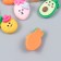 Decor for creativity Plastic "Fruits and vegetables with face" MIX 1.6x1.5 cm