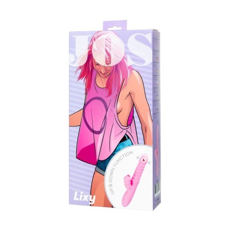 Jos Lixy vibrator, with the up & Down function, silicone, pink color, 23 cm-13
