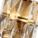 Lamp wall crystal Avenue 2xe14 40W, size 25x13.5x24 cm, bronze color