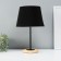 Lamp table "severity" 1x40W E27 Black 22.5x22.5x41.5cm