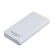 External battery Luazon PB-01, 7200 mAh, 2 USB, 1/2.1 A, flashlight, white