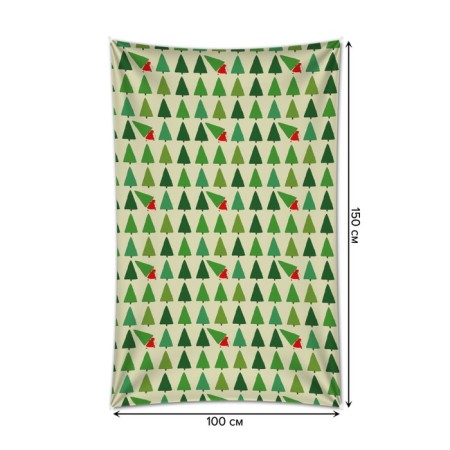 Decorative panel with photo printing "stole a Christmas tree", vertical, size 100x150 cm-1