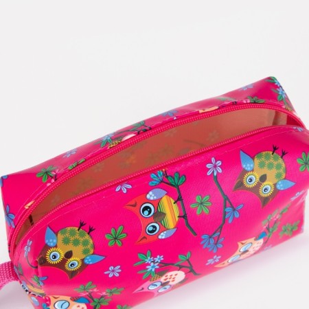 Lightning cosmetic bag, raspberry color-2