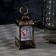 LED figure “Lantern with Santa Claus” 7.6 × 13.5 × 3.2 cm, plastic, sparkles, batteries AG13x3, glow warm white