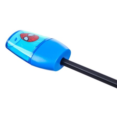 Plastic sharpener, blue color, spider-man-4