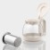 Glass teapot “Joni”, 700 ml, with metal sieve, beige color