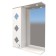 Cabinet-mirror quad (with backlight) left 55 15 cm x 55 cm x 70 cm
