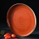 Ceramic serving dish "sapphire", 20 × 2.5 cm, orange color