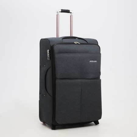 Big suitcase 28 ", lightning department, code castle, 3 wheels, 2 outer pockets, color gray color-1