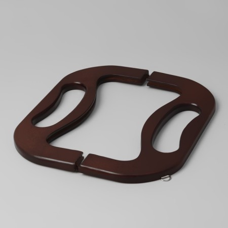 The handle-farmoir is wooden, on magnets, with mount, 27 × 12 × 2.5 cm, brown color-2
