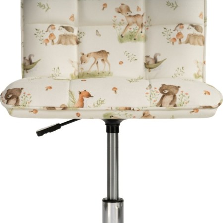 Computer chair of quadro s40-15 metal/fabric, chrome/white 42x57x86 cm-6