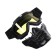 Mask glasses for motor vehicles, collapsible, yellow visor, black color