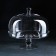 Cake stand on a leg with a glass cover Magistro "Madeus", 28 × 28 cm