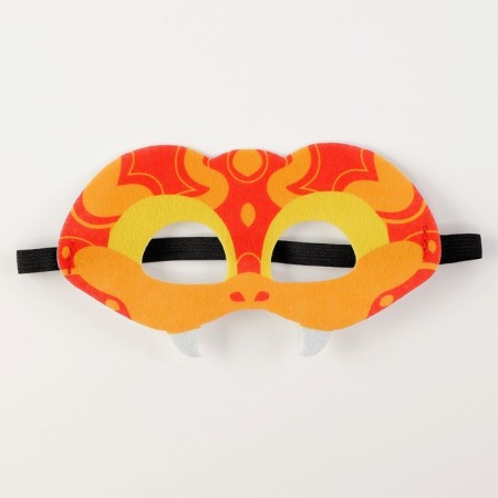 Carnival mask "cool snake" color red-5