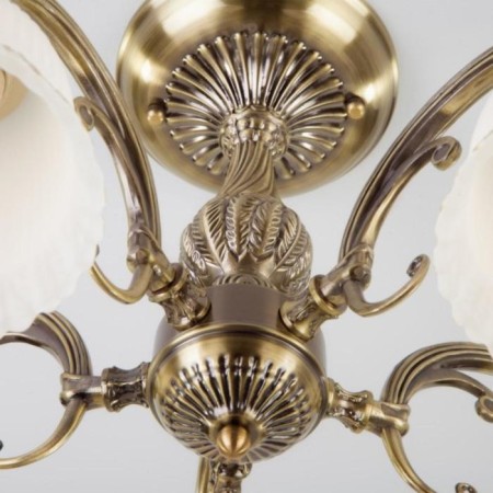 Campina chandelier, 5x60W E27, bronze color-1