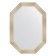 Mirror in the baguette frame, poisoned silver 59 mm, 50x70 cm