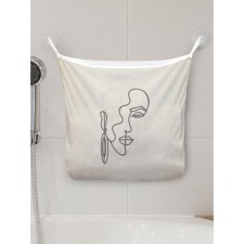 Organizer in a bath on suction cups “The mysterious girl”, for storing toys and little things, size 33x39 cm