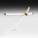 Souvenir weapons Mini "Katana Zenitsa", 24 cm, white