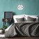 Cover with pillowcases "Kim", size 160x220 cm, dark gray color