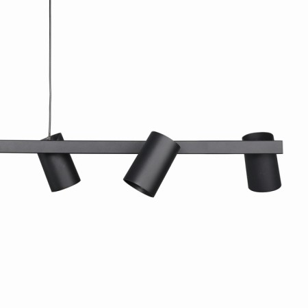 Suspended lamp Mantra Sal, GU10, 6x10W, 1010x160x160 mm, black color-2