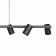 Suspended lamp Mantra Sal, GU10, 6x10W, 1010x160x160 mm, black color
