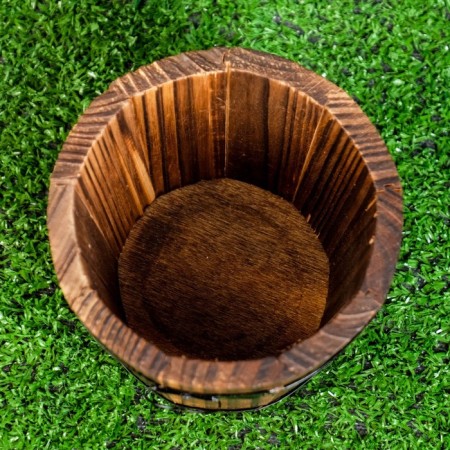 Kashpo wooden "Round shade" 10*10*10cm-3