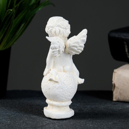 Figure "Angel on the ball" gilding, 11x5x5cm-2