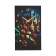 Carty clock wall interior "multi-colored spoons", silent, 35 x 60 cm