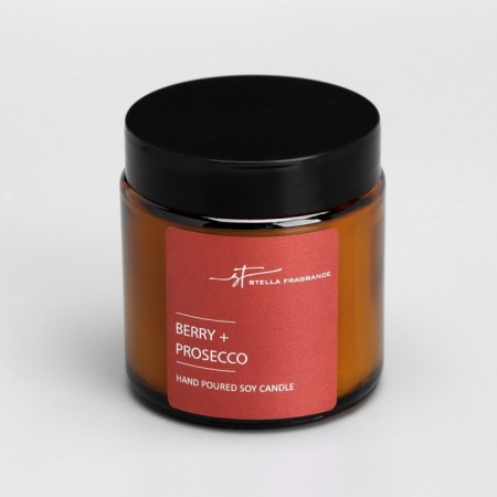Aromatic candle in the bank "ST Berry+Prosecco", 90 g-4
