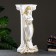 Column "with a girl" white gold 65cm