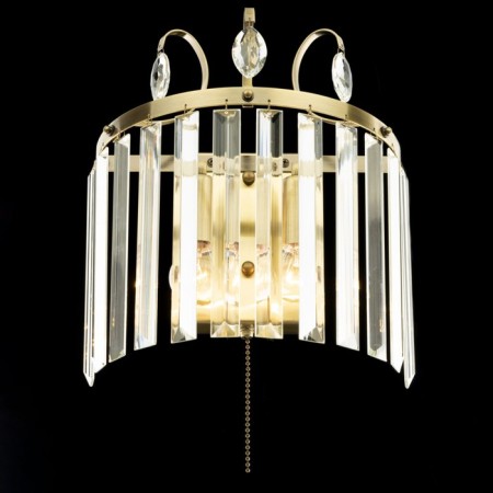 Lamp Citilux "Inga" CL335323, 25x30.5 cm, 2x60W, E14, brown color-2