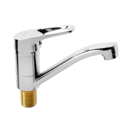 Accoona A84250 kitchen mixer, single -leaf, medium surplus, with nut, silumin, chrome