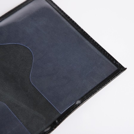 Cover for passport, black color-5