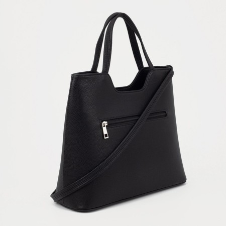Female bag Textura, tout, average size, black color-1