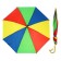 Rainbow umbrella, semi-automatic, with a whistle, r = 38cm, the color of mix