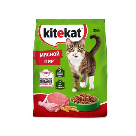 Dry food Kitekat "Meat Feast" for cats, 350g-7