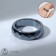 Ring "Night" for hematite, faceted, black color, size 17