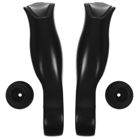 Rogs on the steering wheel Dream Bike, K-14, aluminum, black color-2