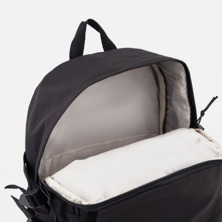 A backpack with a zipper, cute, black color-3