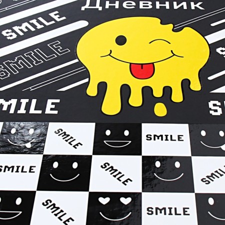 Universal diary for grades 1-11 Smiley, hard cover, matte lamination, selective UV-fluid, 40 sheets-3