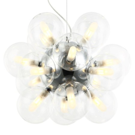 Suspended chandelier Roxie 16xg9 LED 5W, size 45x45x49-150 cm, chromium color-1