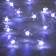 Garland “thread” 2 m dews with nozzles “Zvezda”, IP20, silver thread, 20 LED, white glow, 2 modes, AAX2