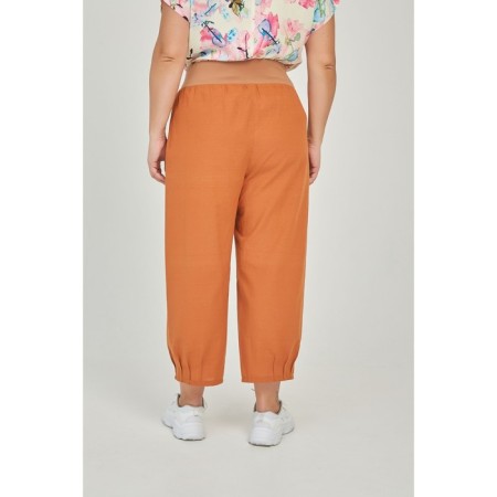 Female trousers, size 58, brown color-2