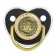 Nipple - Orthodontic dummy “Our Angel”, with a cap, +12 months, gold, rhinestones