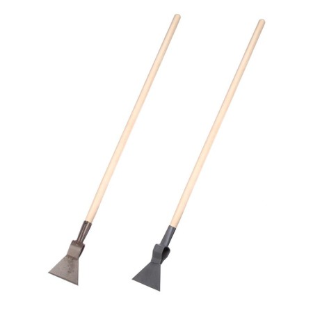 Ice ax, width 15 cm, with wooden cuttings, B-3, color mix-8
